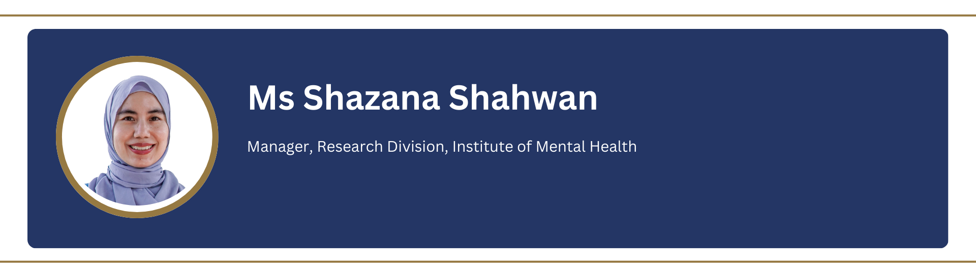 Shazana Shahwan Profile Card